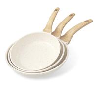 Ensemble de poêles antiadhésives, 3 pièces - Poêles en granit de 20/24/28 cm ,sans PFOA