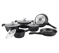 Ensemble de poêles et casseroles, 6 pièces - Noir