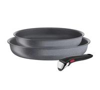 Ensemble de poêles INGENIO NATURAL FORCE 22 cm et 26 cm, set de 3 pc, antiadhésive, Tefal