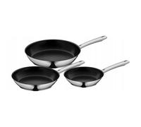 Ensemble de poêles NORDIC PROFI, set de 3 pc, argent, acier inoxidable, WMF