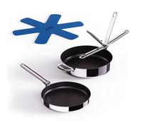 Ensemble de poêles SPACE 1000019, set de 2 pc, argent, acier inoxidable, Joseph Joseph