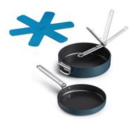 Ensemble de poêles SPACE 45051, set de 2 pc, bleu, aluminium, Joseph Joseph
