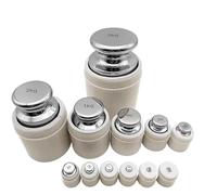 Ensemble de poids d'étalonnage de haute précision en acier inoxydable for tests de balance électrique - Certifié M1/F1(F1 1kg)