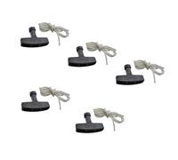 Ensemble de poignée et de corde de démarreur à rappel, paquet de 5 pièces de rechange de démarrage par traction avec poignée en T, corde de 1, 2 M, pour la réparation de générateur et de pompe à eau