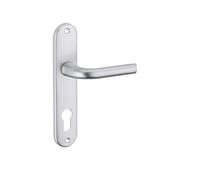 THIRARD - Ensemble de Poignées pour Porte d'Entrée - Trou de Cylindre - Carré 7 mm - Entr'Axes 165 mm - Finition Anodisé Argent - Modèle Leto - Pratique et Esthétique