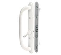 Ensemble de poignées pour porte coulissante, 25,5 cm, blanc, en fonte
