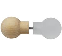 Ensemble de poignées pour porte de sauna extérieur, en acrylique, et intérieur, en bois