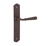 THIRARD - Ensemble de Poignées pour Porte Intérieure Charon - Acier Rouillé - Design Esthétique - Carré 7 mm - Entr'Axes 195 mm - Usage Pratique - Gris