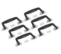 Ensemble de poignées pour valises - 6 pièces, 130 mm - Plastique noir - Poignées de traction de remplacement
