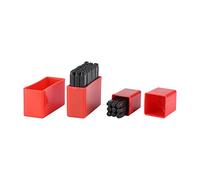 Ensemble de Poinçons en Acier à Haute Teneur en Carbone, 36 Pièces, Lettres A-Z et Chiffres 0-9, 4mm de Hauteur, 59mm de Longueur