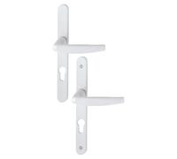 Ensemble de porte-fenêtre étroite Atlanta 1530/300LMSGL HOPPE Clé i Blanc 9016 - Entraxe 70mm ép.58/62mm - 3303277