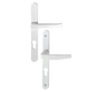 Ensemble de porte-fenêtre plaque étroite Atlanta 113KH/300LMSGL/1530 HOPPE Saillie réduite 195mm Blanc 9010 Clé i Entr.92 C.8 - ép.78/87 - 3464556