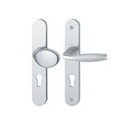 Ensemble de porte palière sur plaque New-York 76G/300M/1810 Argent - 3281135