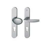 Ensemble de porte palière sur plaque New-York 76G/300M/1810 Inox - 3281143