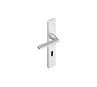 Ensemble de porte Riviera Entraxe 195 mm Argent - Bec de cane - 0072713