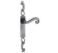 Ensemble de porte rustique BOUVET - Ligne AQUITAINE - Fer patiné - Clé I - 010818