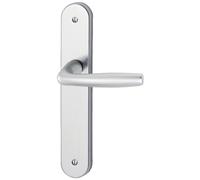 Hoppe - Ensemble de porte San Diego - Entraxe 165 mm - Bec de cane Gris argent