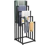 Ensemble de porte-serviettes noir pour la salle de bains