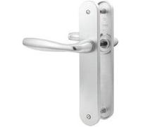 Ensemble de porte sur plaque new york hoppe - entr. 165mm - bec de cane - aspect inox f9 - 1810/318kn - 3398472 Inox G