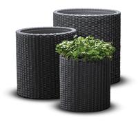 Ensemble de pots cylindriques, tailles S/M/L