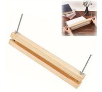 Ensemble de presse à relier les livres en bois avec vis, presse à relier rectangulaire pour l'artisanat, agrafeuse durable pour le bureau à domicile pour la fabrication de papier et les ustensiles de