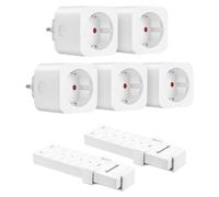 Ensemble de prises électriques avec télécommande, comprenant 5 prises, 16 A, 3680 W