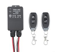 Ensemble de prises radio étanches 30 A IP65 pour l'extérieur - Portée de 100 m - Interrupteur à distance CA 110-240 V pour pompe lumière jardin (B)
