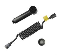 Ensemble de pulvérisateur de bidet à main réglable haute pression avec pommeau de douche à économie d'eau de 2 m et filtre pour salle de bain, toilettes, kit de rénovation portable (gris)
