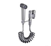 Ensemble de pulvérisateur de bidet en acier inoxydable avec double valve de sortie, tuyau de 2 m et support pour le nettoyage des toilettes, le bain des animaux domestiques et le lavage de bébé, kit