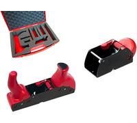 Ensemble de rabots à main Silecomplaza pour le travail du bois | 1 coffret contenant 220 outils monobloc et 105 outils monobloc, ensemble de rabots à main avec réglage instantané de la profondeur de c