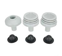 Ensemble de raccordement d'entrée et de sortie de piscine avec grille de tamis pour piscine hors-sol Intex, buse de 1,25" et bouchon, kit complet pour la circulation de l'eau et le nettoyage pour la