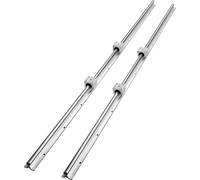 Ensemble de rails de guidage linéaires, SBR20 1500 mm, 2 pièces de rails de guidage SBR20 de 59 pouces/1500 mm et 4 pièces de blocs coulissants SBR20UU, kit de rails linéaires et roulements pour machi