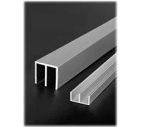 Ensemble de rails de porte coulissante en alliage d'aluminium, for panneaux de 2 à 5 mm d'épaisseur, rail coulissant de porte de placard en verre, fenêtre(160cm/63in)
