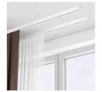 Ensemble de rails de rideau de plafond, séparateur de pièce double avec roulettes, pour une utilisation intensive dans le salon, la chambre à coucher, le placard