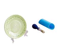 Ensemble de râpes à assaisonnement manuel, de broyeur en céramique pour ail, gingembre, légumes mous avec brosse et tube éplucheur, présentoir pour la cuisson, de broyage d ' ail, broyeur