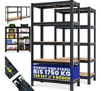 Ensemble de rayonnages robustes, 2 éléments, 180 x 90 x 40 cm, capacité de charge de 875 kg
