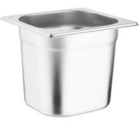Ensemble de récipients gastronorm Vogue en acier inoxydable 6x1/6 avec couvercle