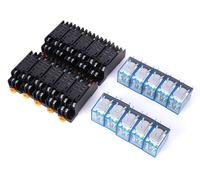 Ensemble de relais à 8 broches, 10 pièces, modèle LY2NJ, tension continue 24 V, 2 contacts normalement ouverts et 2 contacts normalement fermés