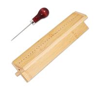 Ensemble de reliure en bambou avec perforatrice et poinçon, outil de reliure pour livres, outil de bricolage pour carnet de notes