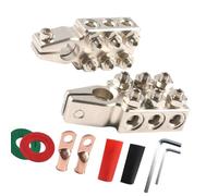 Ensemble de remplacement de borne de batterie de véhicule, serre-câbles en alliage d ' aluminium avec plusieurs points de fixation, de connexion organisé pour le connecteur de borne de batterie