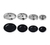 Ensemble de remplacement de couronne de brûleur de cuisinière à gaz, kit de chapeau de ustensiles de cuisine pour la plupart des brûleurs de cuisinière à gaz en fer, accessoire de cuisson amélioré