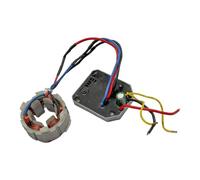 Ensemble de remplacement de stator pour outil électrique avec carte de commande, pièce de réparation de moteur de meuleuse, enroulement et câblage en cuivre, guide de jeu de modèles 07584