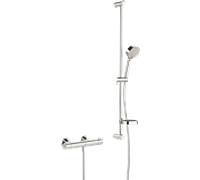 Hansa Unita - Set de douche avec thermostat, ECO, chrome 48130131