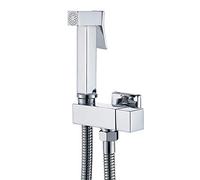 Ensemble de robinet de pulvérisateur de bidet mural avec eau froide en laiton for toilettes à main Fixation de bidet Pulvérisateur à pression Ensemble de pulvérisation de bidet à poignée unique for l'
