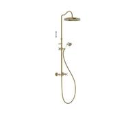 Ensemble de robinet mélangeur mural à 2 voies pour douche Tres Clasic Laiton vieilli Mat - TRES 24219102LM