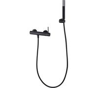 Ensemble de robinet mitigeur de douche à main kit de salle de bain en laiton série Monza (noir mat)