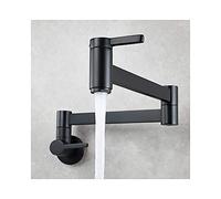 Ensemble de robinets de Baignoire en Laiton, mitigeur de Douche d'eau Chaude et Froide, Robinet de Baignoire à poignée Unique monté sur Le Pont avec Douche à Main, Or brossé