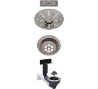 Ensemble de robinetterie Blanco, InFino sansà distance, platine satiné, 207425
