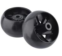 Ensemble de roues de remplacement pour pont, roues de 5 pouces, lot de 2, déport de moyeu de 3 pouces, diamètre de perçage métallique de 1/2 pouce, compatible avec les appareils Husqvarna, notamment l