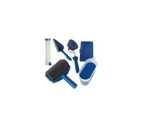 Herzberg Kit de Rouleau à Peinture avec Réservoir HG04395, Verre Doseur | système anti-goutte, poignée télescopique, verre doseur, barre d'extension, accessoires inclus, tous murs